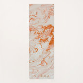 Tapis De Yoga Motif Abstrait orangé moderne (Devant)