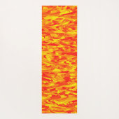 Tapis De Yoga Motif Abstrait orange rouge jaune (Dos)