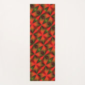 Tapis De Yoga Motif Abstrait Vert Et Orange (Devant)