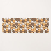 Tapis De Yoga Motif animal des chiens mignons (Devant (Horizontal))