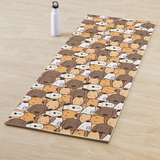 Tapis De Yoga Motif animal des chiens mignons (En situation)