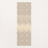 Tapis De Yoga motif arabe or (Devant)
