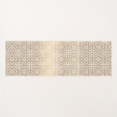 Tapis De Yoga motif arabe or (Devant (Horizontal))