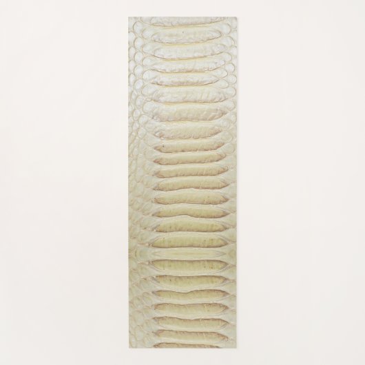 Tapis De Yoga Motif blanc anaconda (Devant)