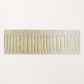 Tapis De Yoga Motif blanc anaconda (Devant (Horizontal))