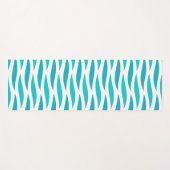 Tapis De Yoga Motif bleu des vagues (Devant (Horizontal))