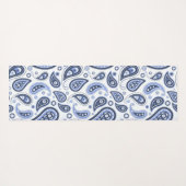 Tapis De Yoga Motif Blue Paisley (Dos (Horizontal))