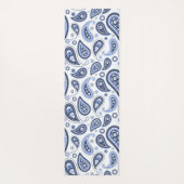 Tapis De Yoga Motif Blue Paisley (Dos)