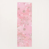 Tapis De Yoga Motif Boho de Noël rose (Dos)