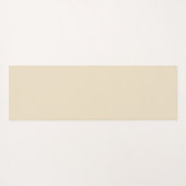 Tapis De Yoga Motif botanique beige floral (Dos (Horizontal))