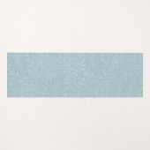 Tapis De Yoga Motif botanique bleu boho (Devant (Horizontal))