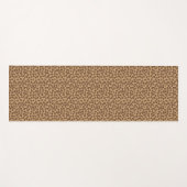 Tapis De Yoga Motif Brown Empreinte de léopard (Devant (Horizontal))