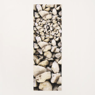 Tapis de yoga motif cailloux pierres pierres natur