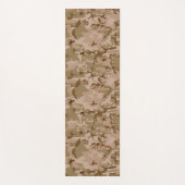 Tapis De Yoga Motif Caméra militaire du désert Brown (Devant)
