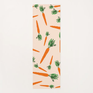 Tapis De Yoga Motif Carotte Orange