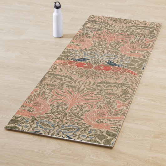 Tapis De Yoga Motif célèbre des oiseaux de William morris (En situation)