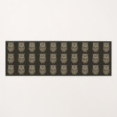 Tapis De Yoga Motif Chouette de bronze (Devant (Horizontal))