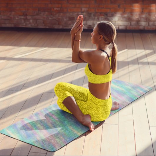 Tapis De Yoga Motif coloré
