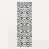 Tapis De Yoga Motif Cool noir et blanc rustique (Devant)