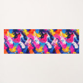 Tapis De Yoga motif coups de pinceaux (Dos (Horizontal))