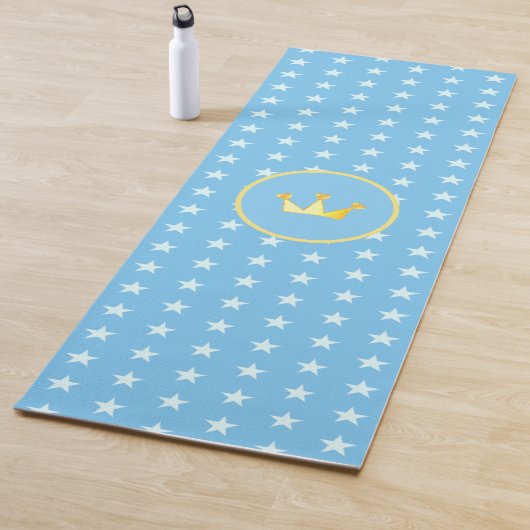 Tapis De Yoga Motif Couronne et étoile (En situation)