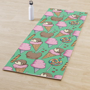 Tapis De Yoga Motif crème glacée motif Lollies lollipop 29
