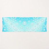 Tapis De Yoga Motif Crystal Snowflakes (Devant (Horizontal))