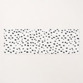 Tapis De Yoga Motif dalmate (noir/blanc) (Devant (Horizontal))