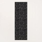 Tapis De Yoga Motif Damas Noir Et Blanc (Dos)
