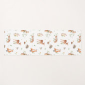 Tapis De Yoga Motif d'amis animaux de bois mignon (Devant (Horizontal))