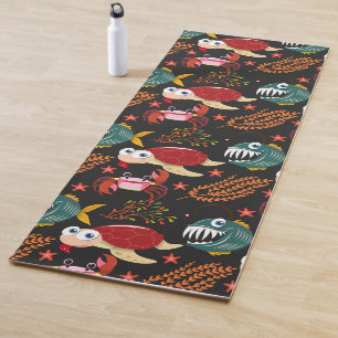 Tapis De Yoga Motif d'animaux aquatiques vie sous-marine en me