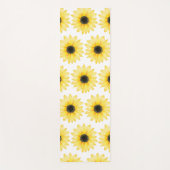 Tapis De Yoga Motif d'aquarelle de tournesol jaune (Devant)