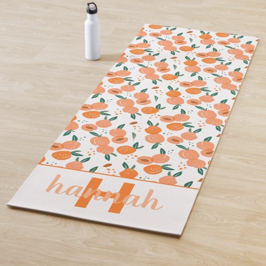 Tapis De Yoga Motif d'aquarelle douce | Monogramme Yoga Mat (En situation)