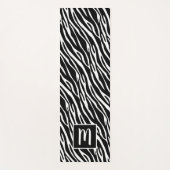 Tapis De Yoga Motif d'art Monogram Cute Zebra Stripes (Devant)