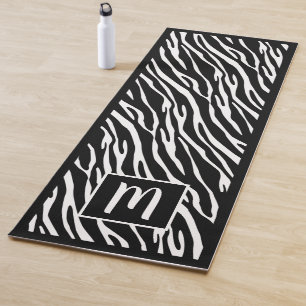 Tapis De Yoga Motif d'art Monogram Cute Zebra Stripes