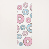 Tapis De Yoga Motif de beignes, beignets roses, beignets bleus, (Dos)
