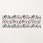 Tapis De Yoga Motif de cactus d'aquarelle (Devant (Horizontal))