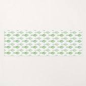 Tapis De Yoga Motif de cactus d'aquarelle (Devant (Horizontal))