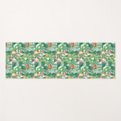 Tapis De Yoga Motif de cactus d'aquarelle (Devant (Horizontal))