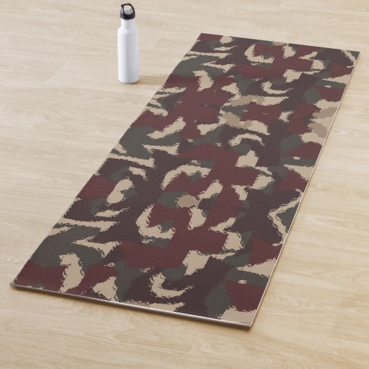 Tapis De Yoga Motif de camouflage militaire Abstrait (En situation)