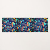 Tapis De Yoga Motif de champignons (Dos (Horizontal))