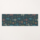 Tapis De Yoga Motif de champignons Whimsical (Devant (Horizontal))