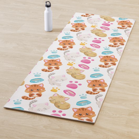 Tapis De Yoga Motif De Chats, Chats Mignons, Kitty, Chatons, Paw (En situation)