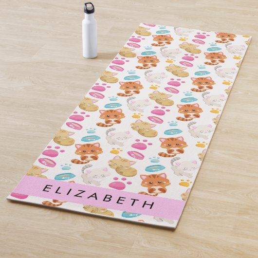 Tapis De Yoga Motif De Chats, Chats Mignons, Kitty, Paws, Votre  (En situation)