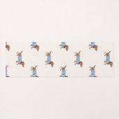 Tapis De Yoga Motif de chien Dachshund mignon et chic personnali (Dos (Horizontal))