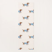 Tapis De Yoga Motif de chien Dachshund mignon et chic personnali (Dos)