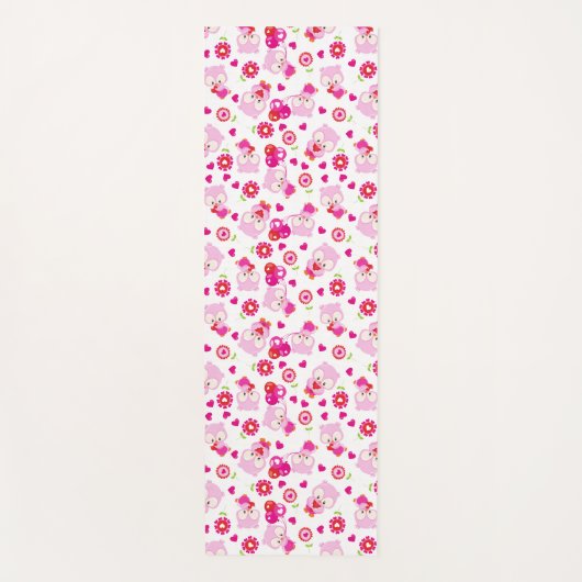 Tapis De Yoga Motif De Chouettes, Chouettes Mignonnes, Chouettes (Devant)
