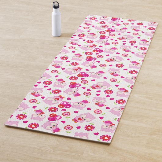Tapis De Yoga Motif De Chouettes, Chouettes Mignonnes, Chouettes (En situation)