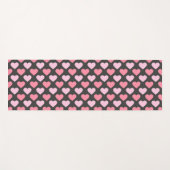 Tapis De Yoga Motif de coeur d'amour moderne (Devant (Horizontal))