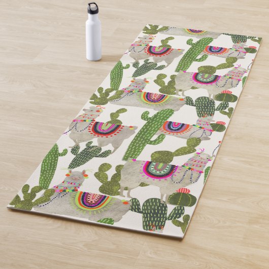 Tapis De Yoga Motif de collection Llamarama (En situation)